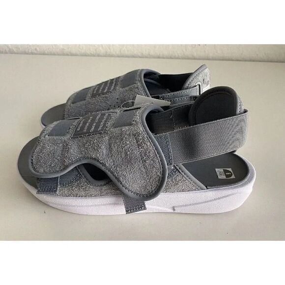 NIKE AIR JORDAN LS Slides Winter Grey Men’s Sz 9 DJ9857-002 NEW - Picture 8 of 11